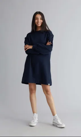 ISABELLA  - Organic Cotton Dress Navy