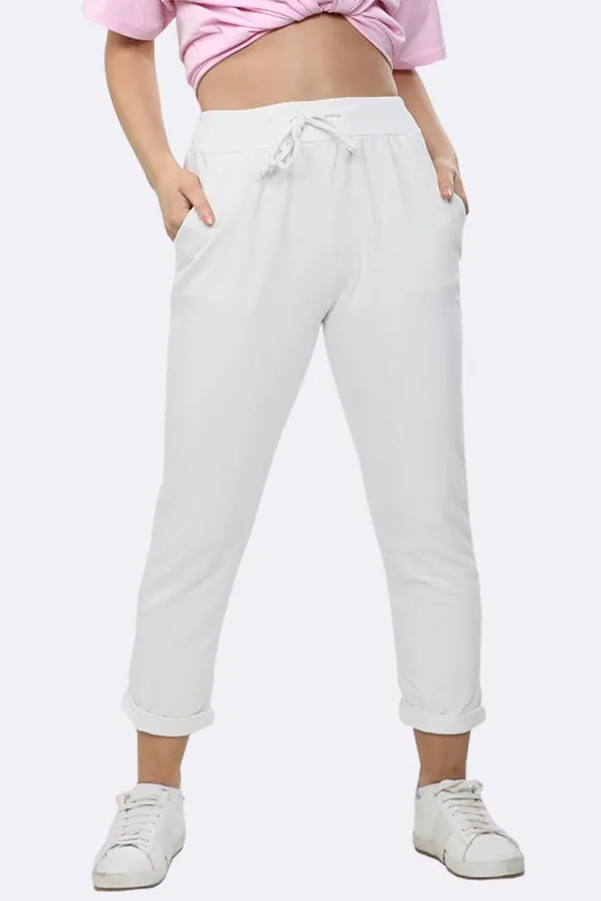 ITALIAN PLAIN POCKET TROUSERS