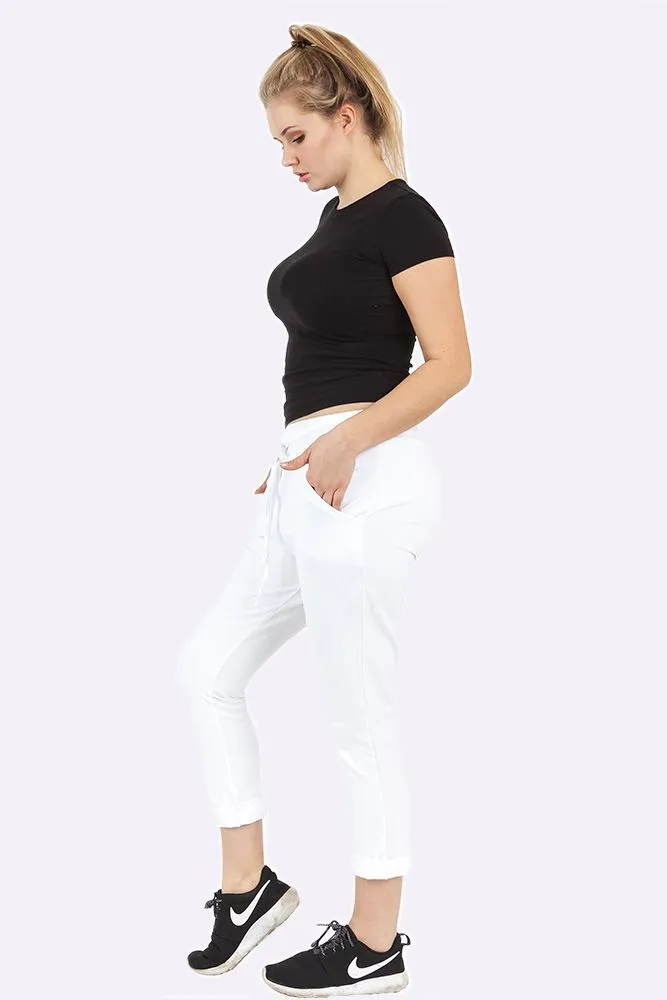 ITALIAN PLAIN POCKET TROUSERS