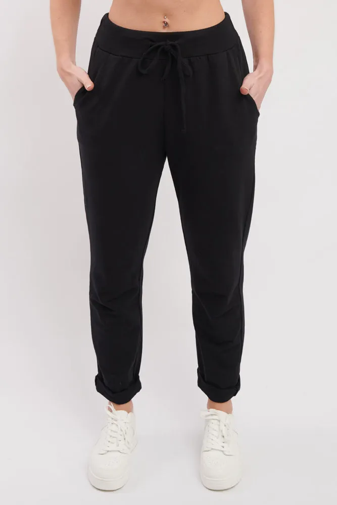 ITALIAN PLAIN POCKET TROUSERS