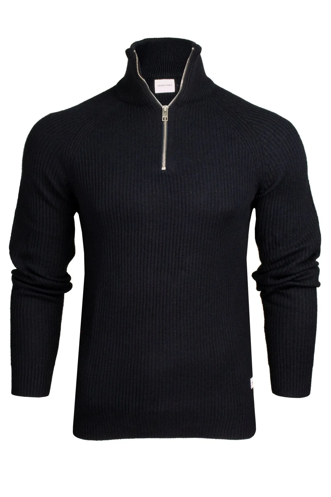 Jack & Jones Mens 'JJ Pannel' Half Zip Knit Jumper