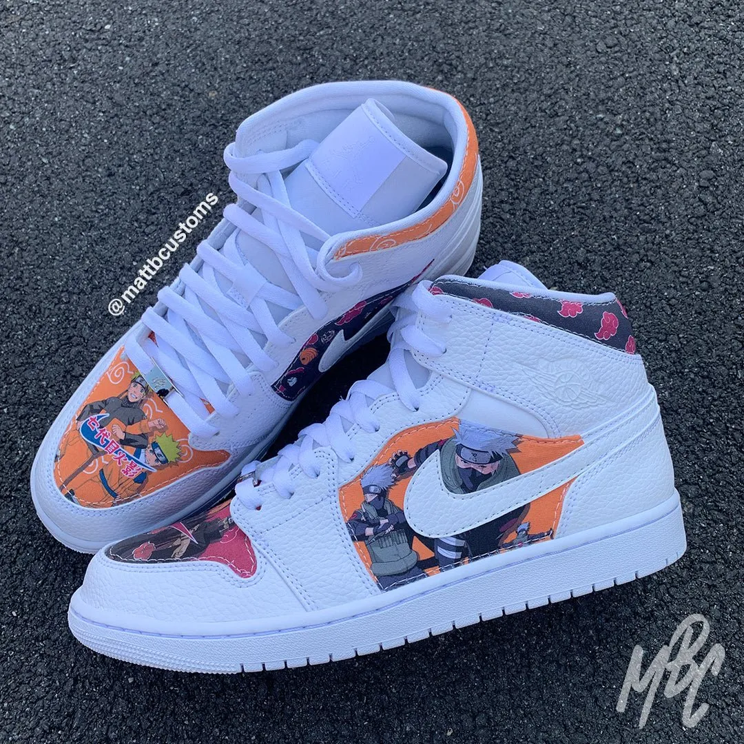 Legend of Strong Wind (Cut & Sew) - Jordan 1 Mid Custom