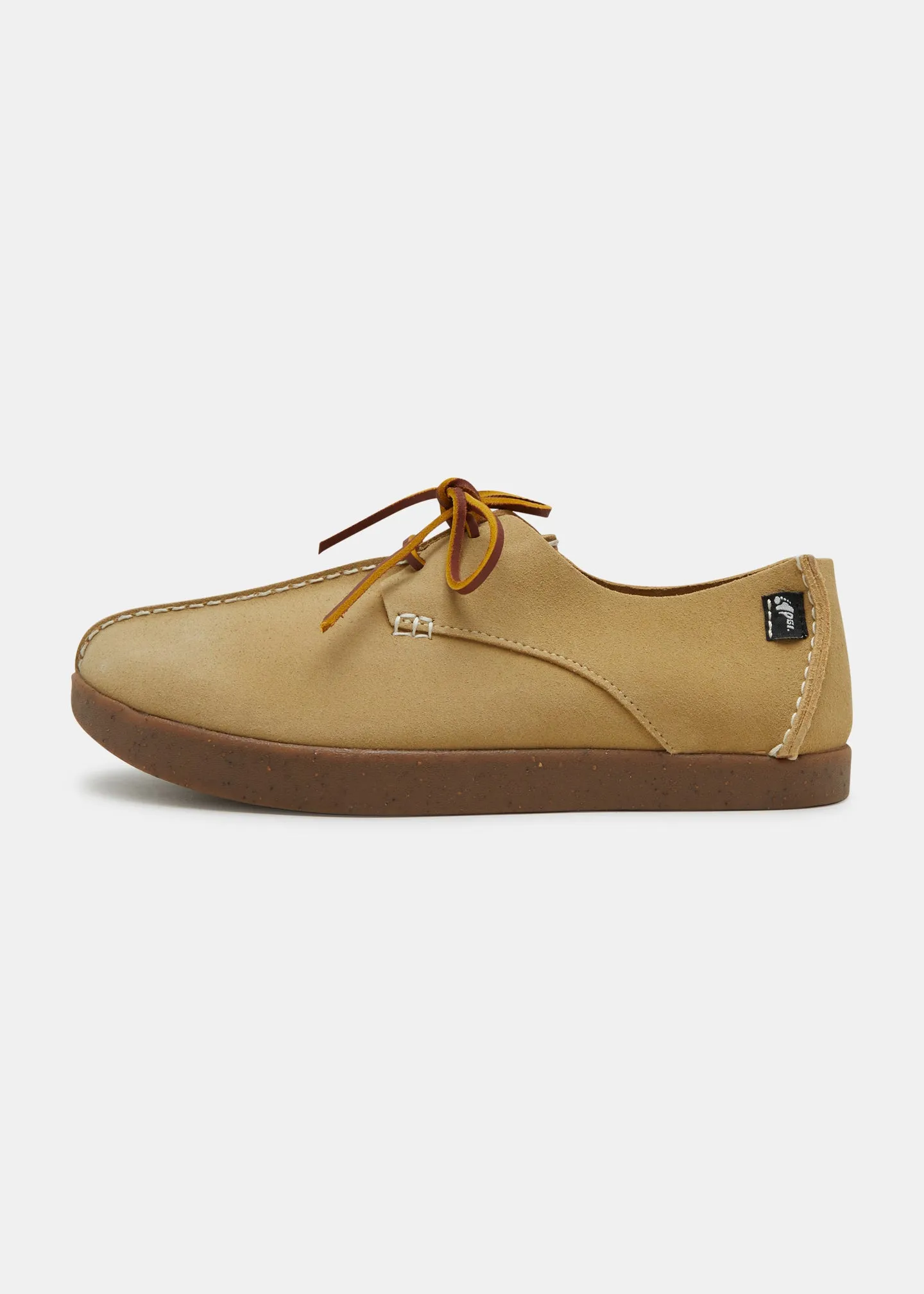 Lennon Suede Centre Seam Shoe - Senape Sand