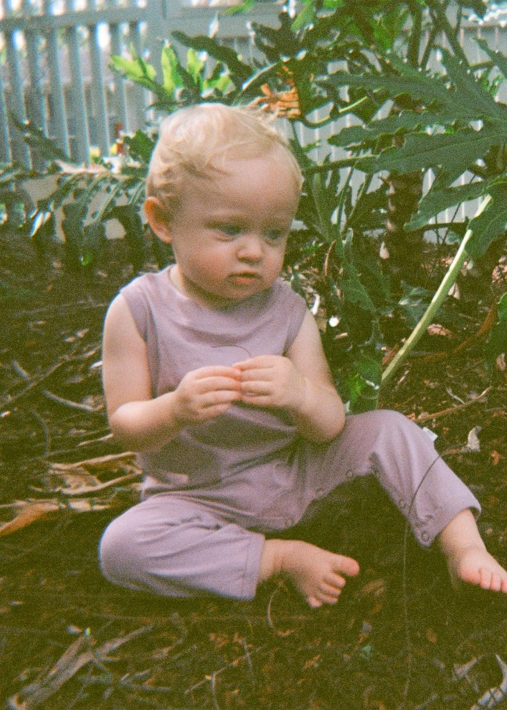 Lilac Baby Romper