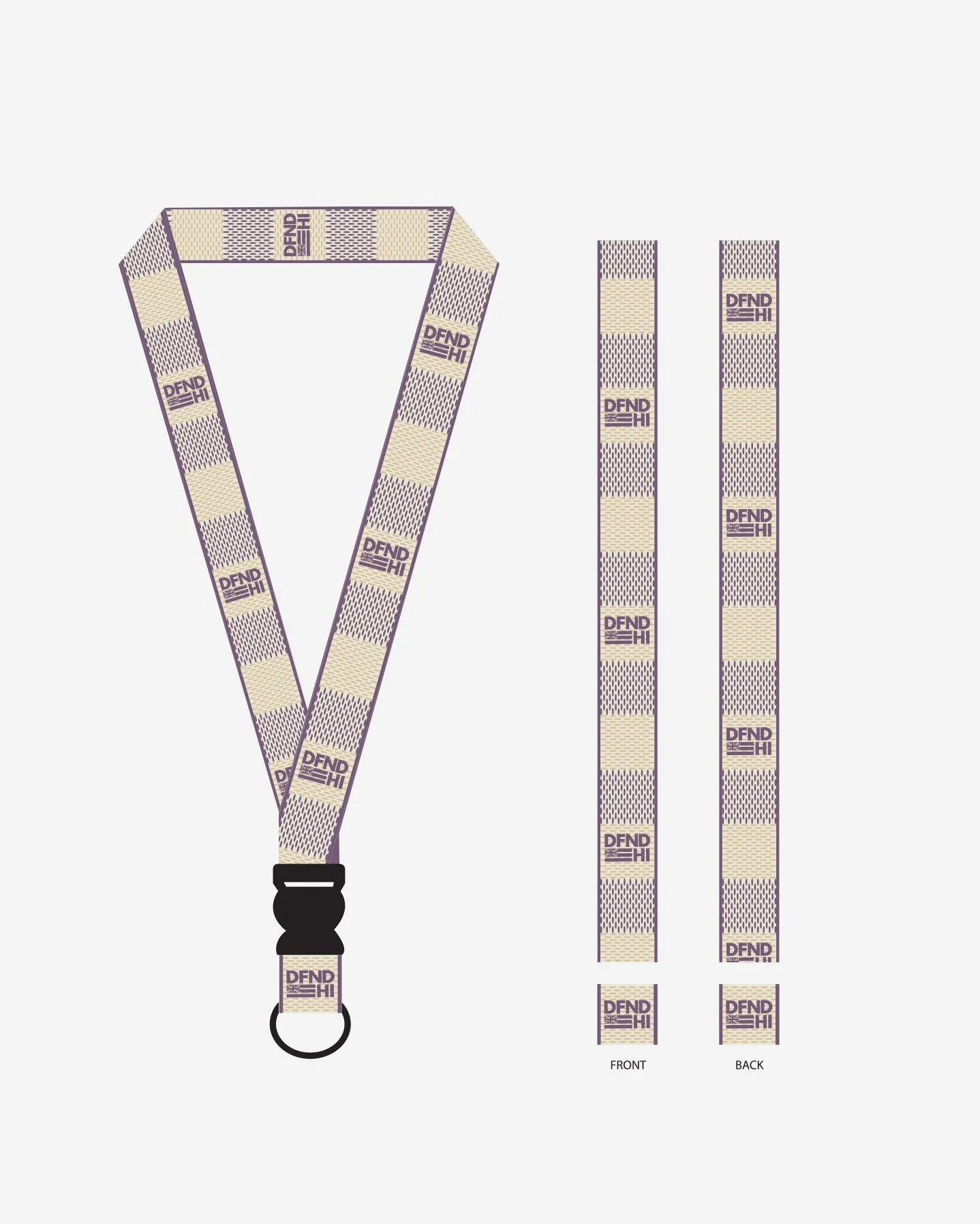 LIMA VICTOR Purple Lanyard