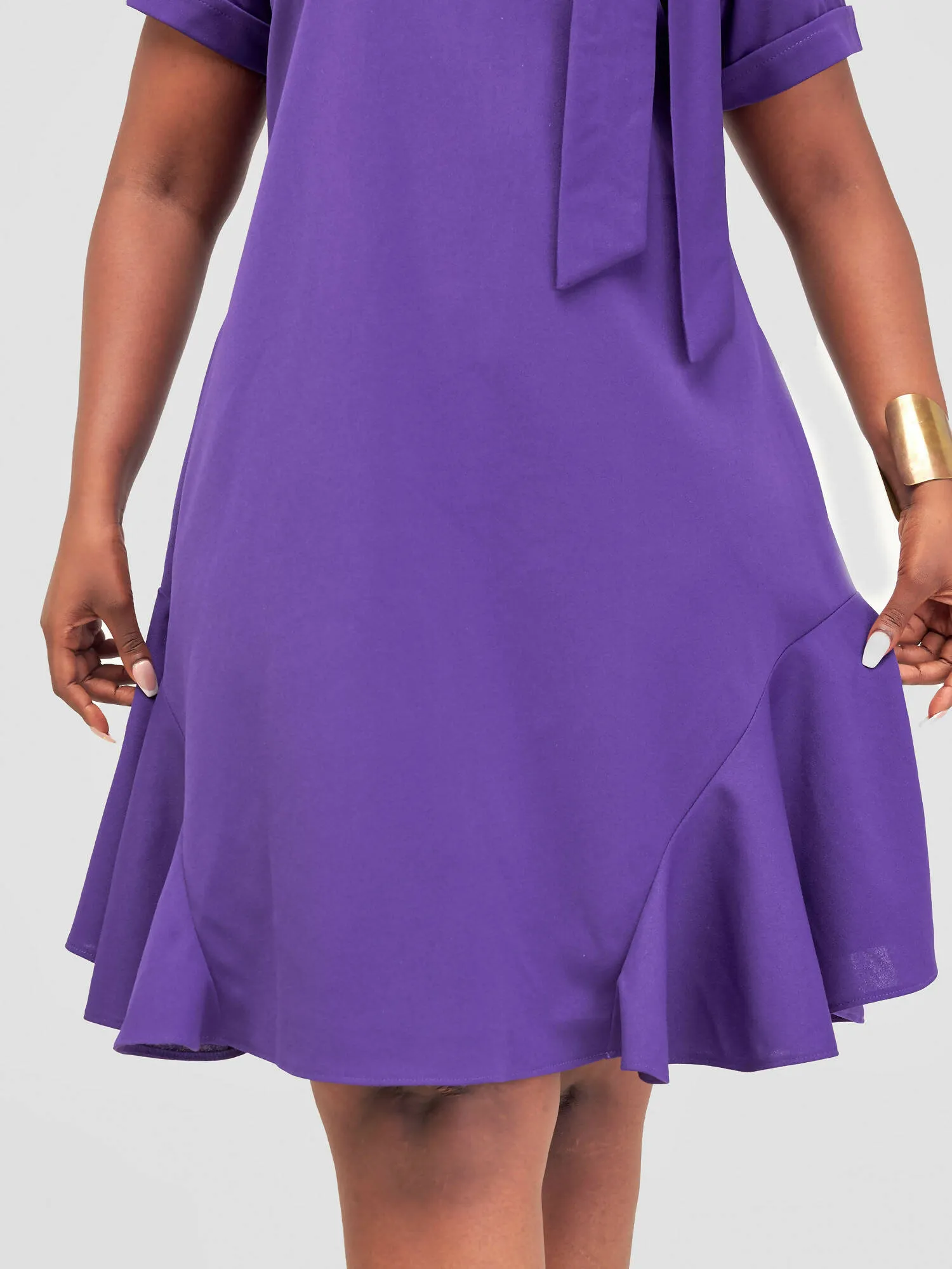 Mariste Foi Shift Dress - Purple