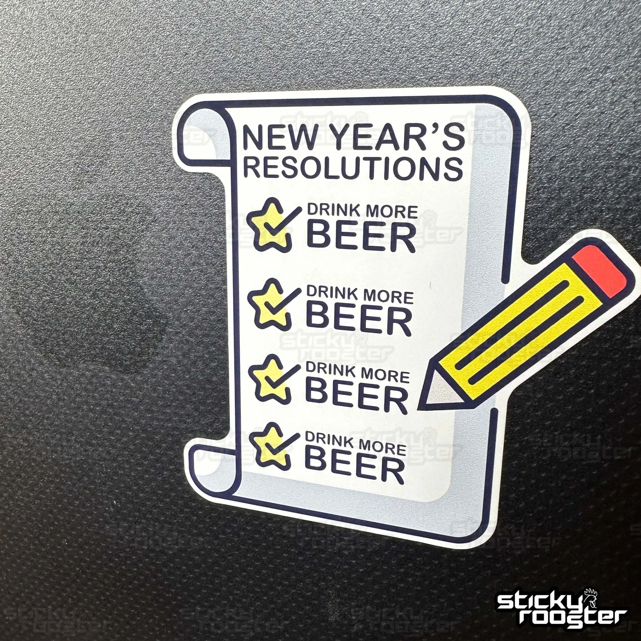 New Year's Resolutions sticker