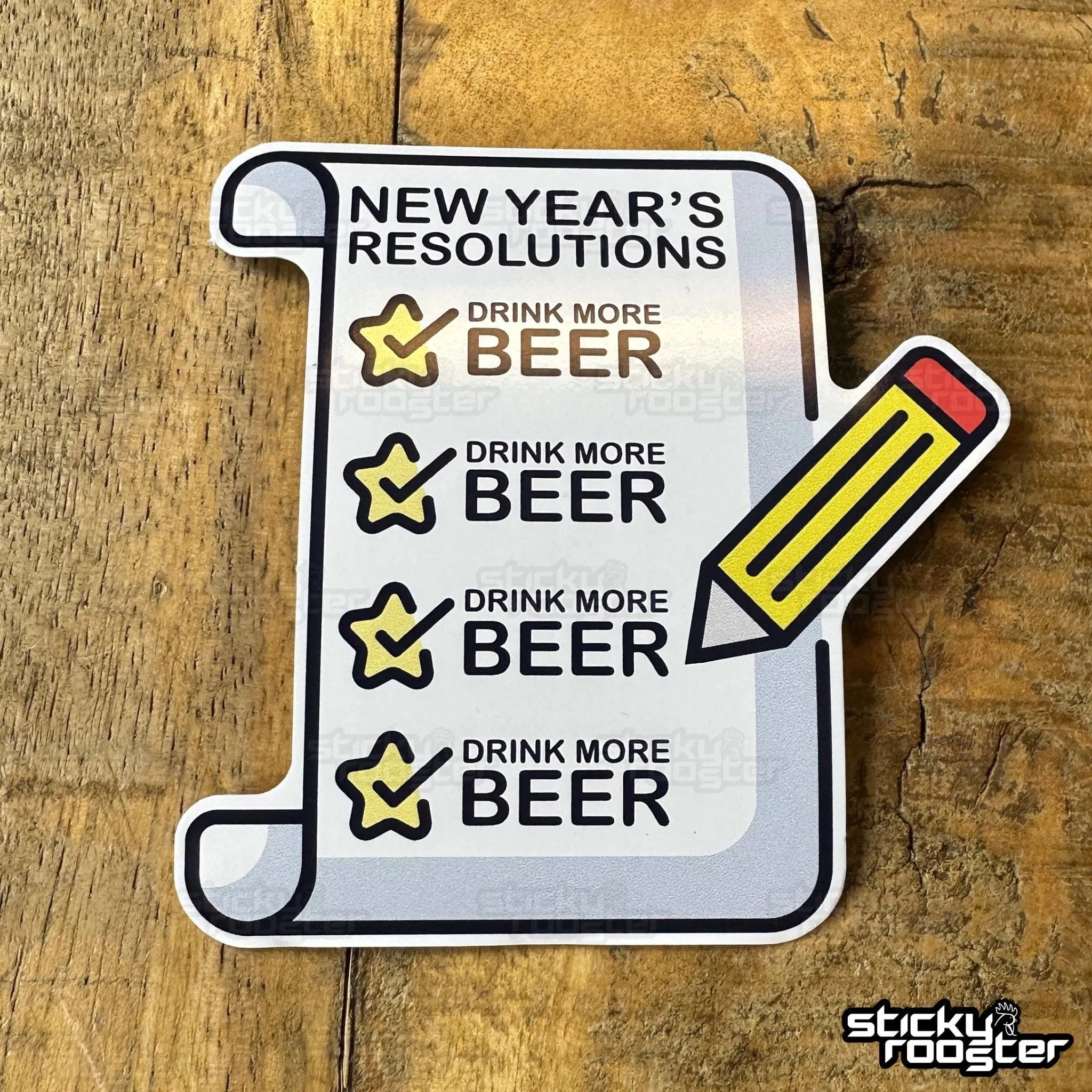 New Year's Resolutions sticker