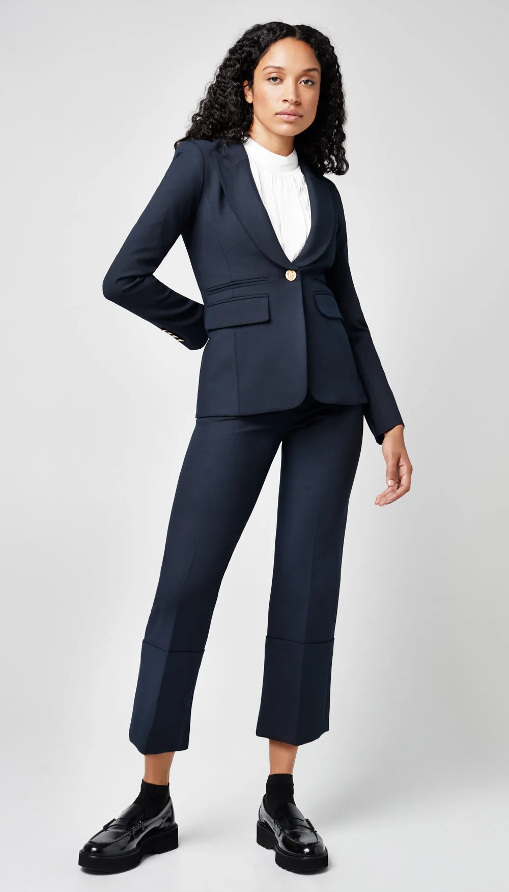 Peaked Lapel Blazer