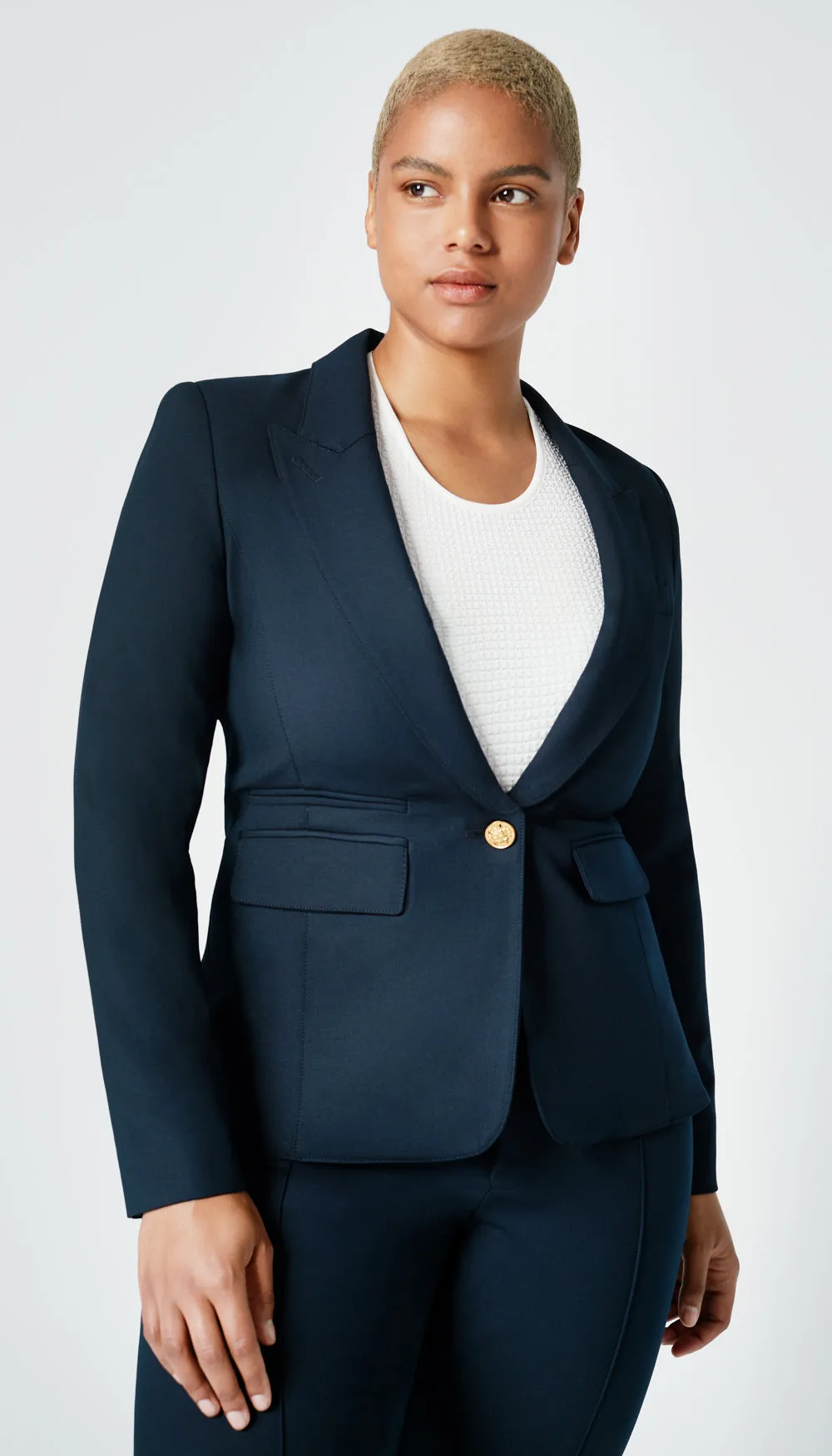 Peaked Lapel Blazer