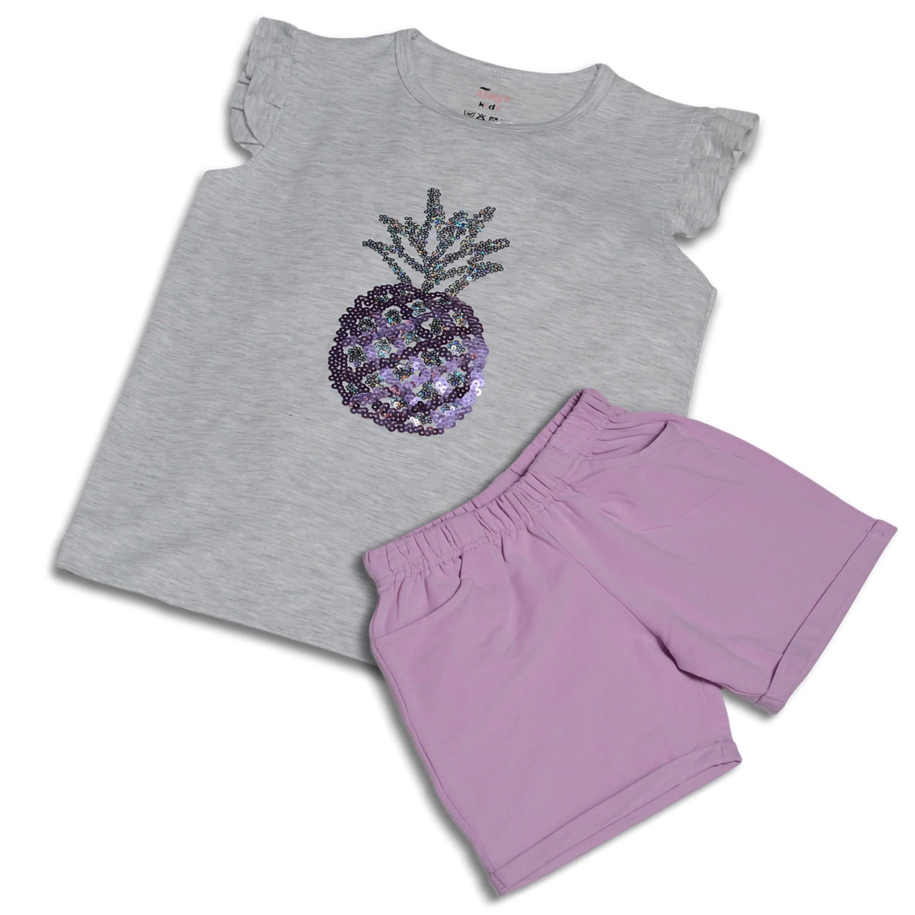 Pineapple Sequinnes Girls Casual Wear