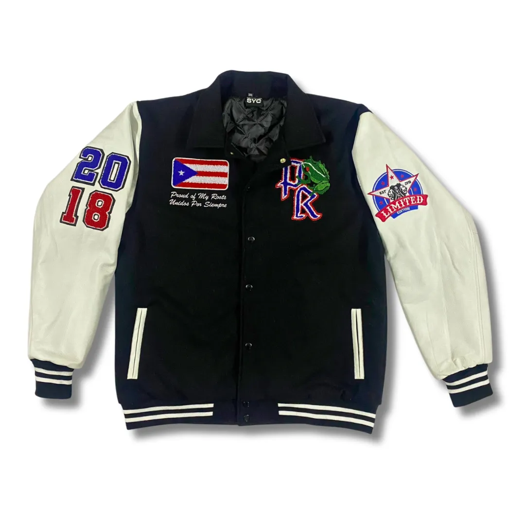 Premium Puerto Rico (BLK)Varsity Jacket