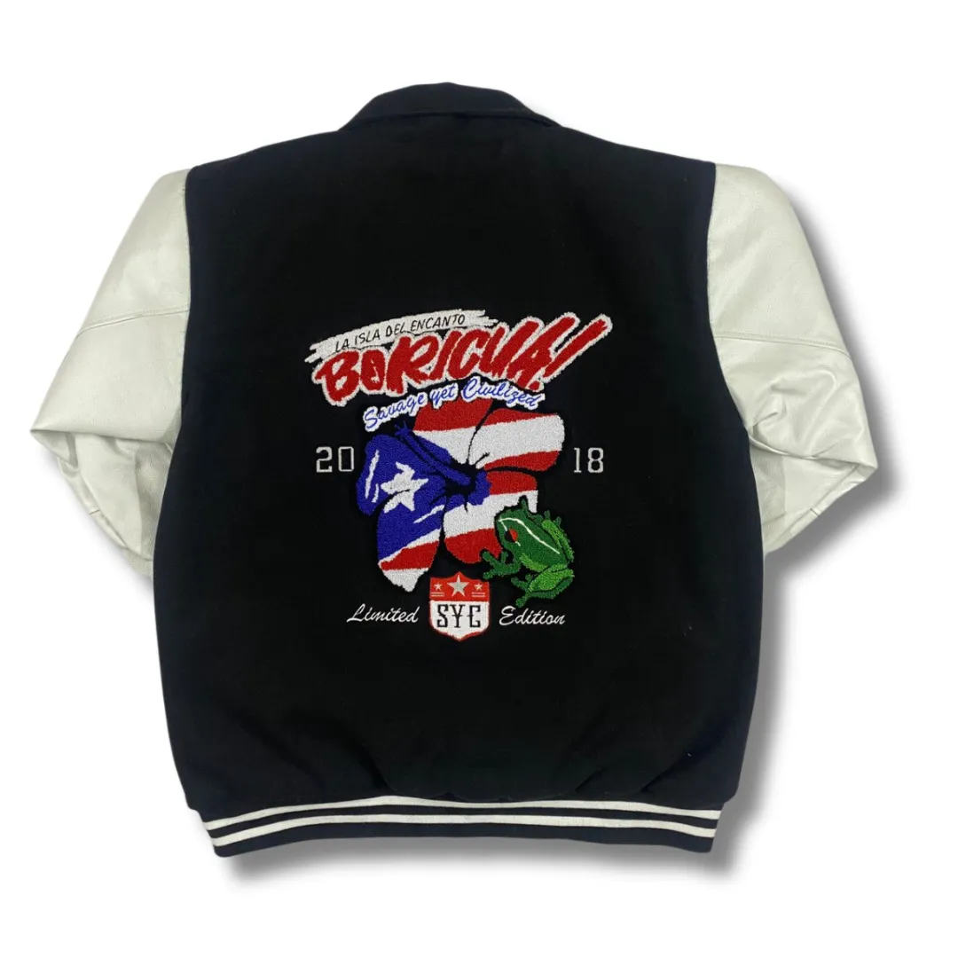 Premium Puerto Rico (BLK)Varsity Jacket