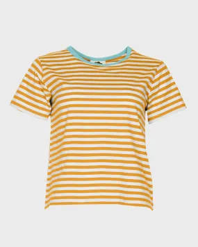 Sago Stripe Tee - Mustard Stripe