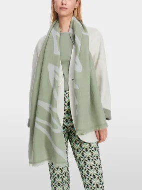 Scarf - Avocado/White