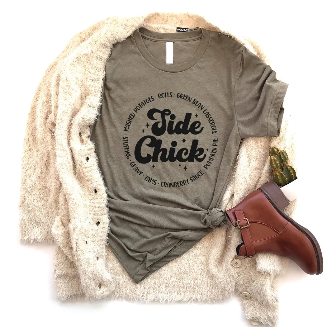 Side Chick Fall Graphic T-Shirt - FA310