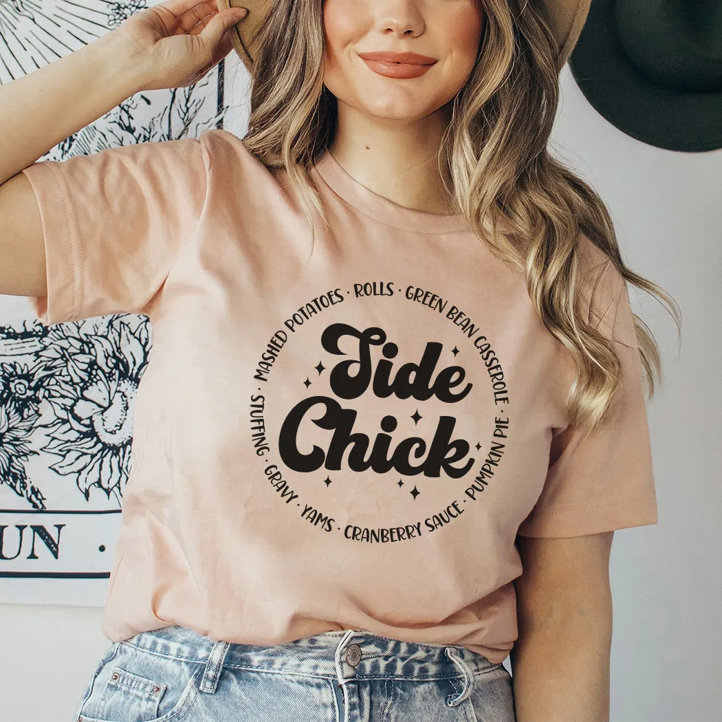 Side Chick Fall Graphic T-Shirt - FA310