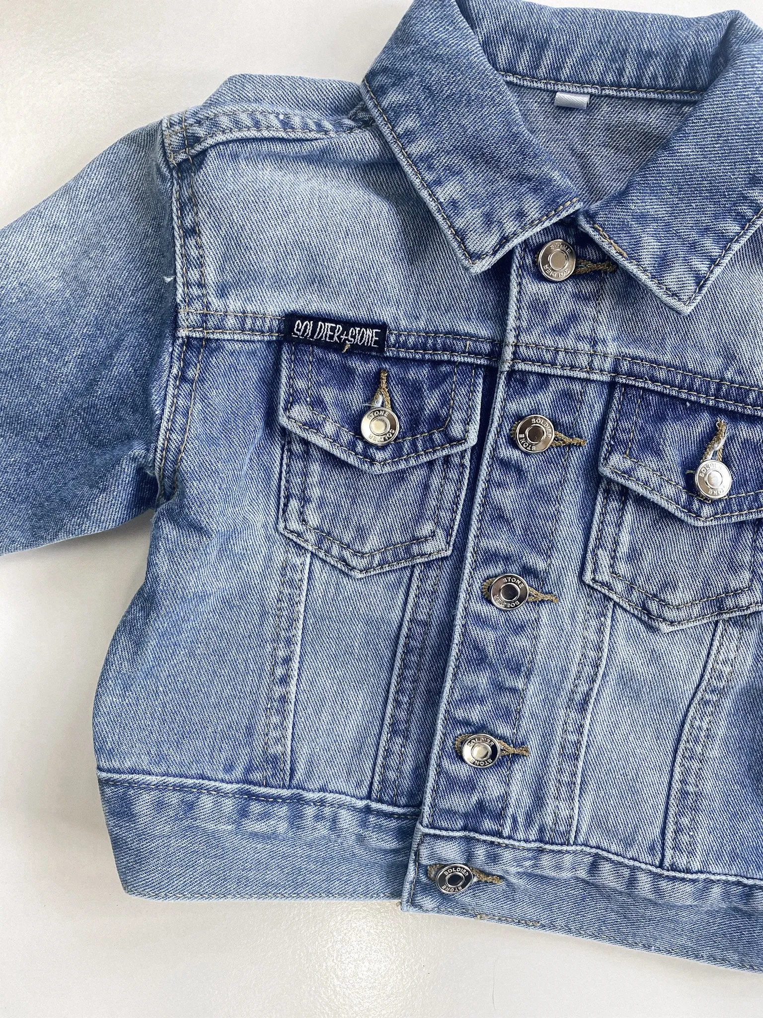 Soldier Stone Vintage Denim Jacket: Baby Size