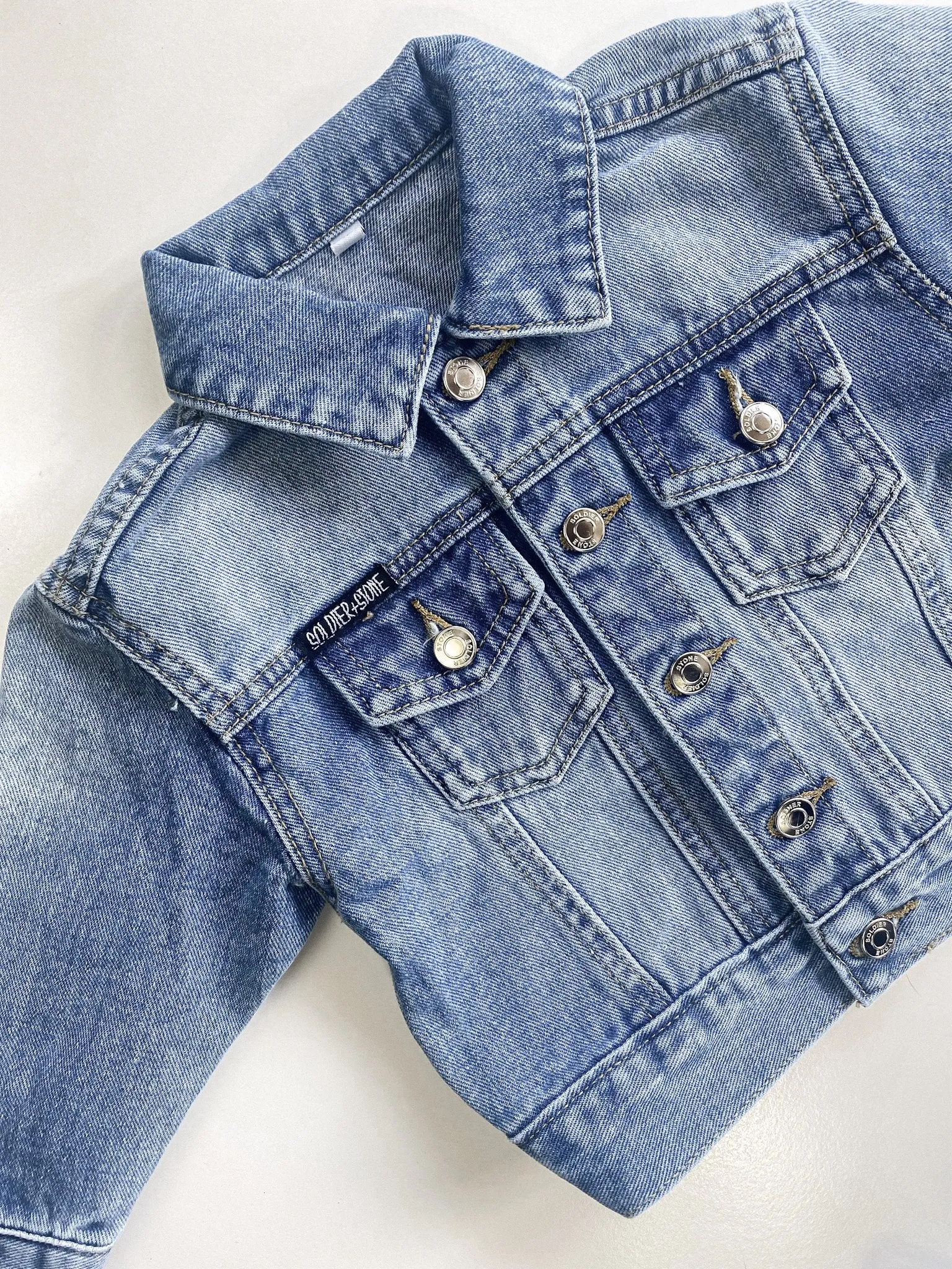 Soldier Stone Vintage Denim Jacket: Baby Size