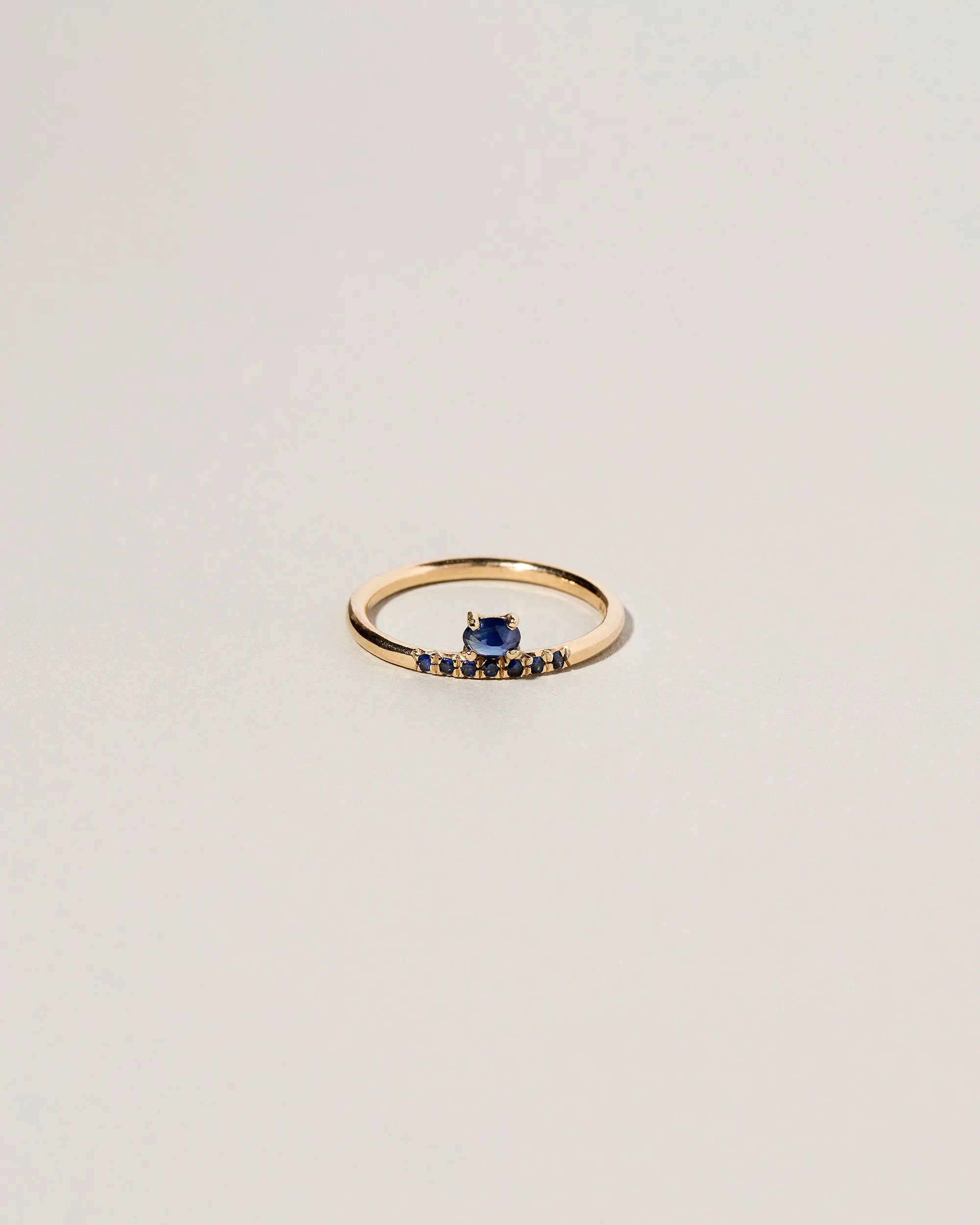 Stacked Ring - Sapphire & Black Diamond