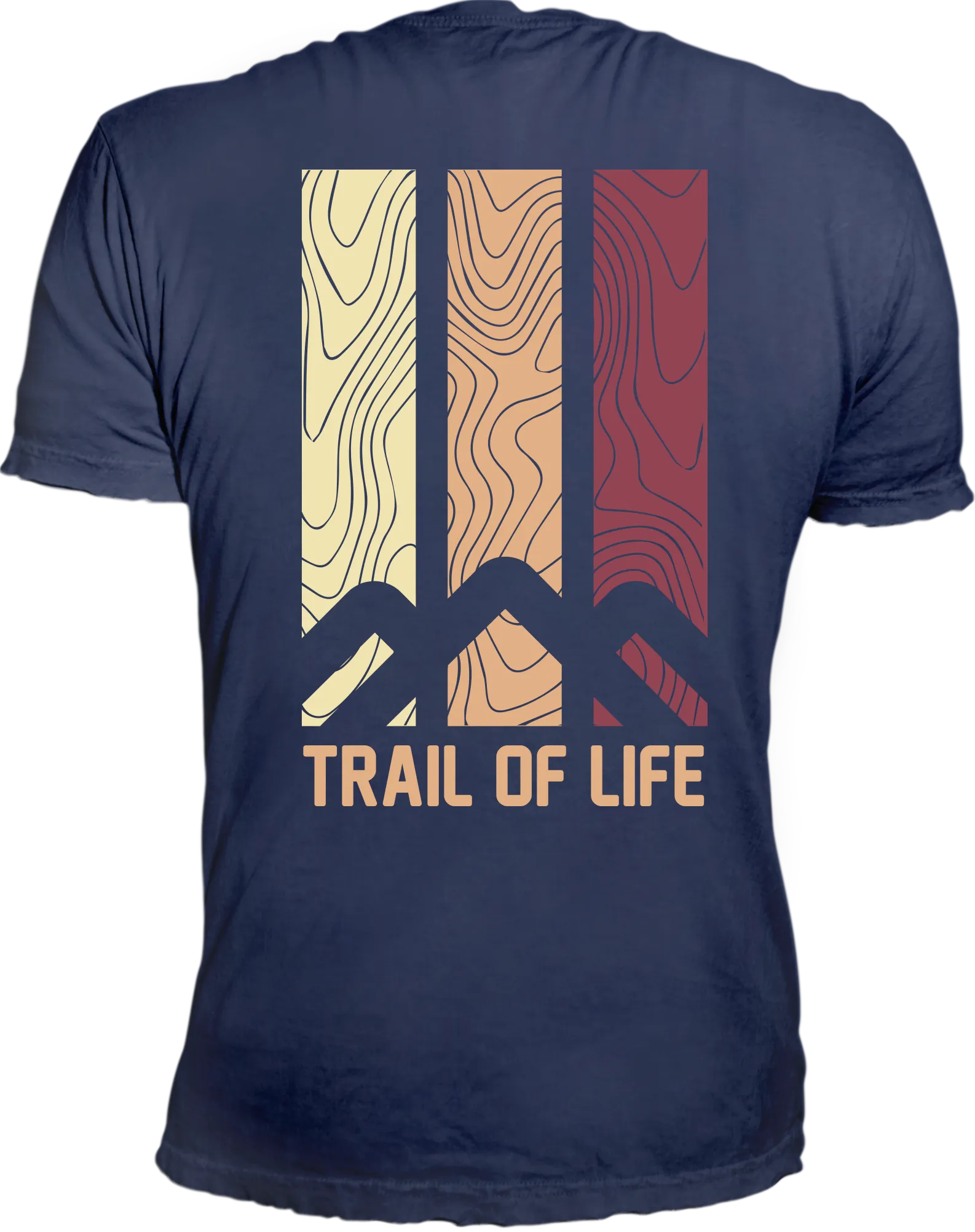 T-Shirt 14ender Trail of Life navy