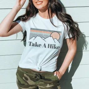 Take A Hike Grunge Outdoor Graphic T-Shirt - NA169