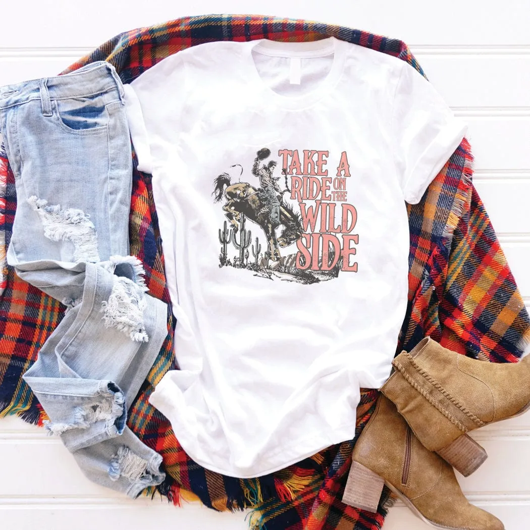 Take A Ride Western Graphic T-Shirt - WE209