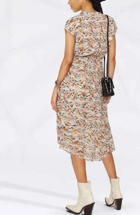 Tribal Print Midi Dress