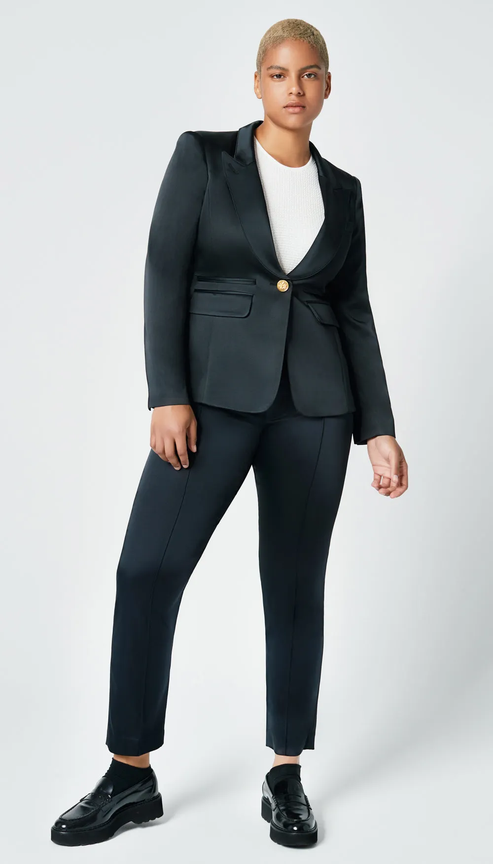 Tuxedo Peaked Lapel Blazer