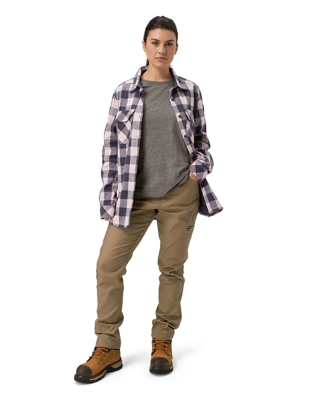 Women's Buffalo Check Flannel Overshirt