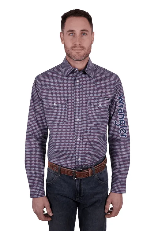 Wrangler Shirt Mens Mark Logo